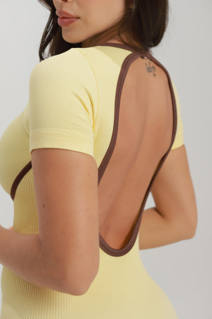 ENTERIZO CORTO EVERY YELLOW / AURA COLLECTION